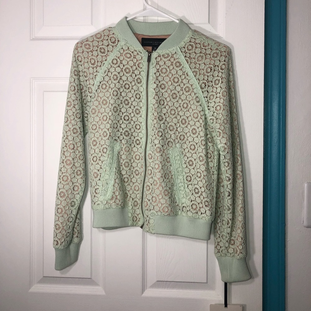 🎉hp🎉VICTORIABECKHAM -TARGET Lace Bomber Jacket